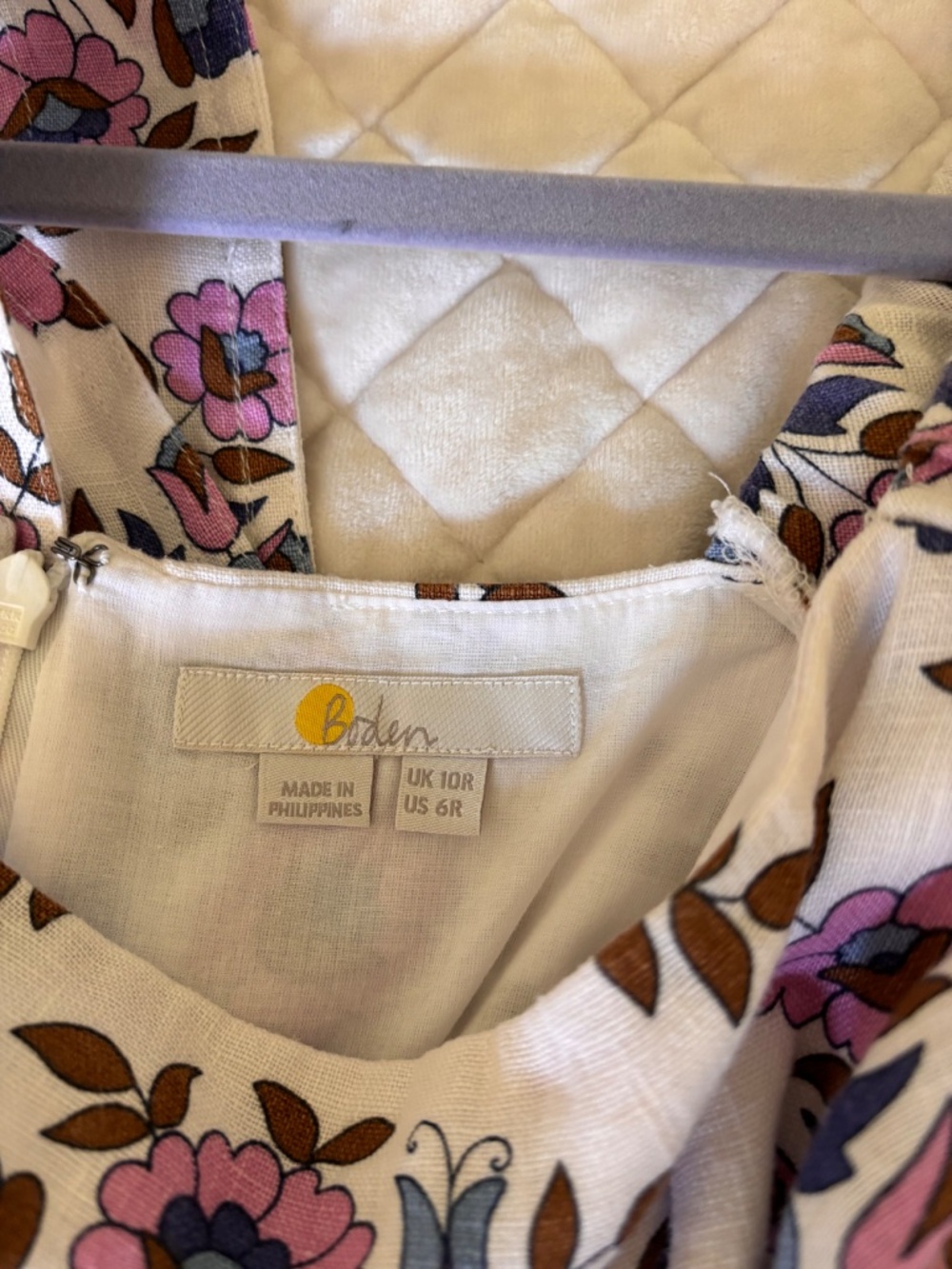Boden Square neck linen jumpsuit size 6 - Picture 9 of 9
